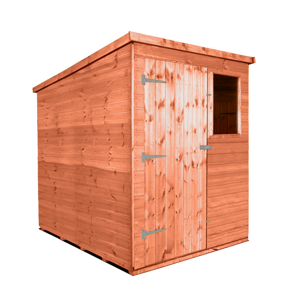 5x5 Classic Tall Pent Shed, Door Left – Atlas Sheds