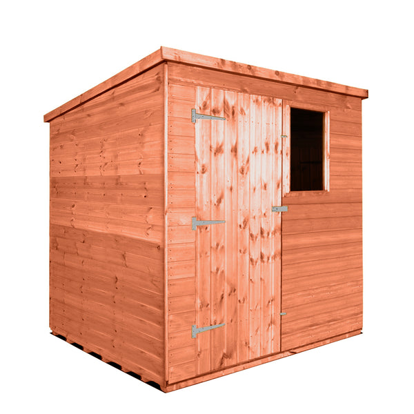 7x7 Classic Tall Pent Shed, Door Left – Atlas Sheds