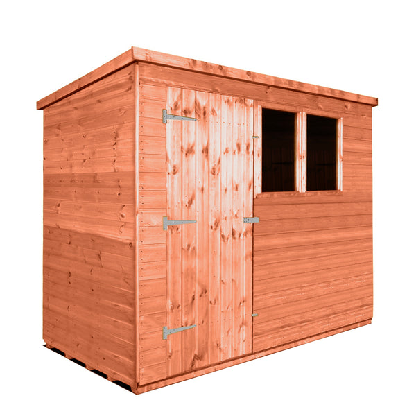 8x5 Classic Tall Pent Shed, Door Left – Atlas Sheds